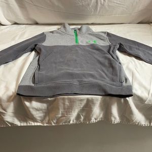 Grey under armor, coldgear quarter-zip pullover